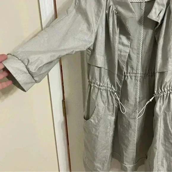 Shin Choi Button Light Weight Jacket Womens Size 10 Shimmery - Picture 3 of 9